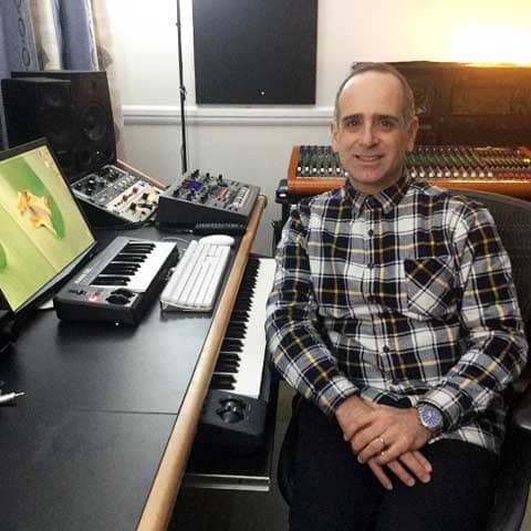 Tony Salter in his recording studio